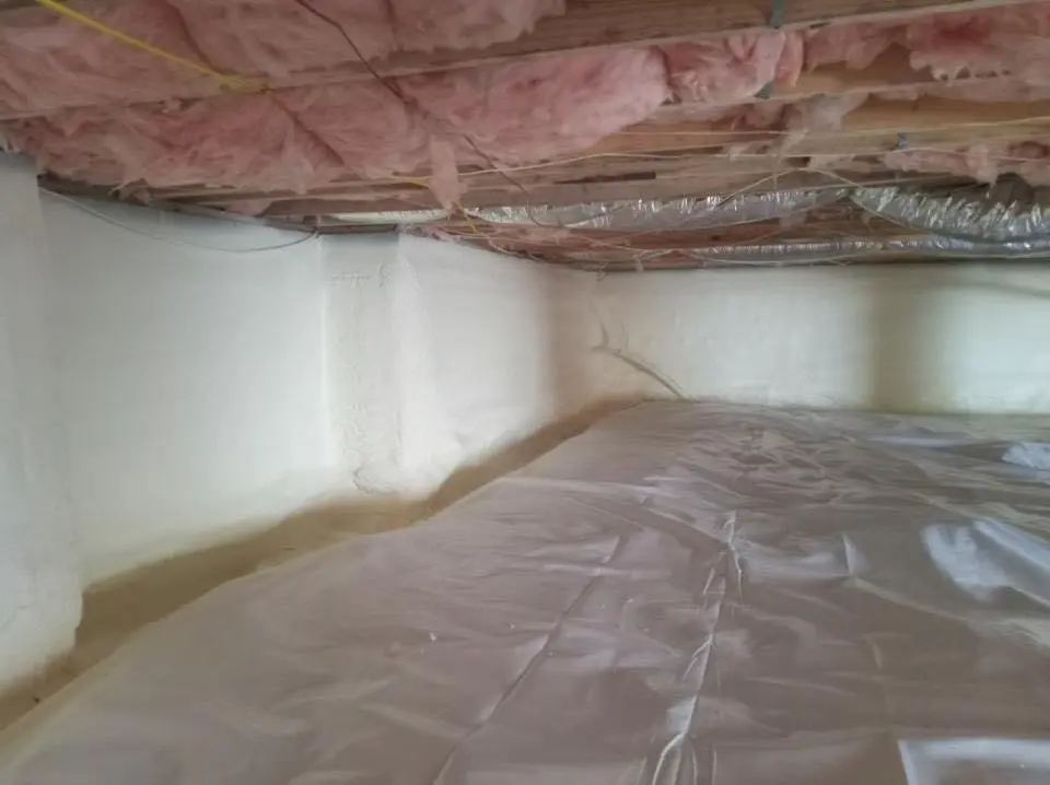 Crawl space encapsulation with closed-cell spray foam for Roof Maintenance in Hollidaysburg